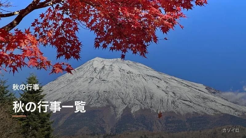 秋の行事一覧｜9月・10月・11月の伝統行事と過ごし方まとめ【2026年版】