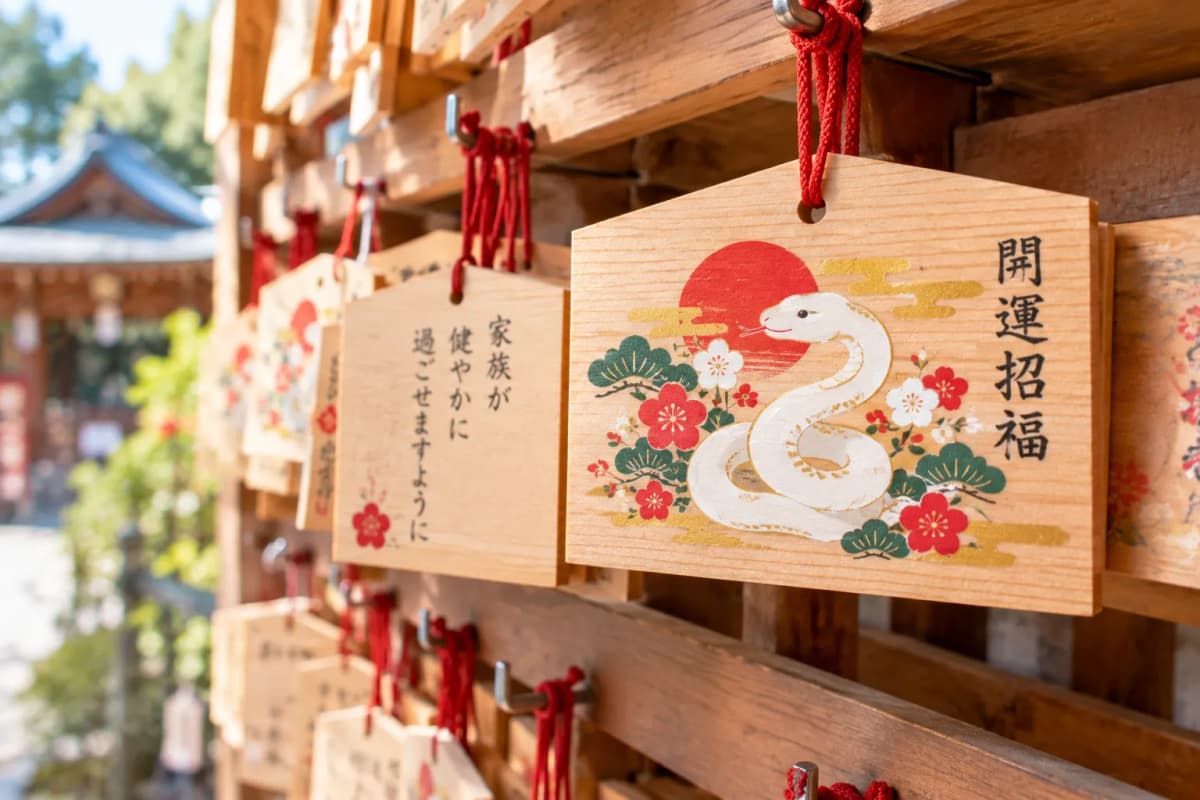 願い事が書かれた絵馬