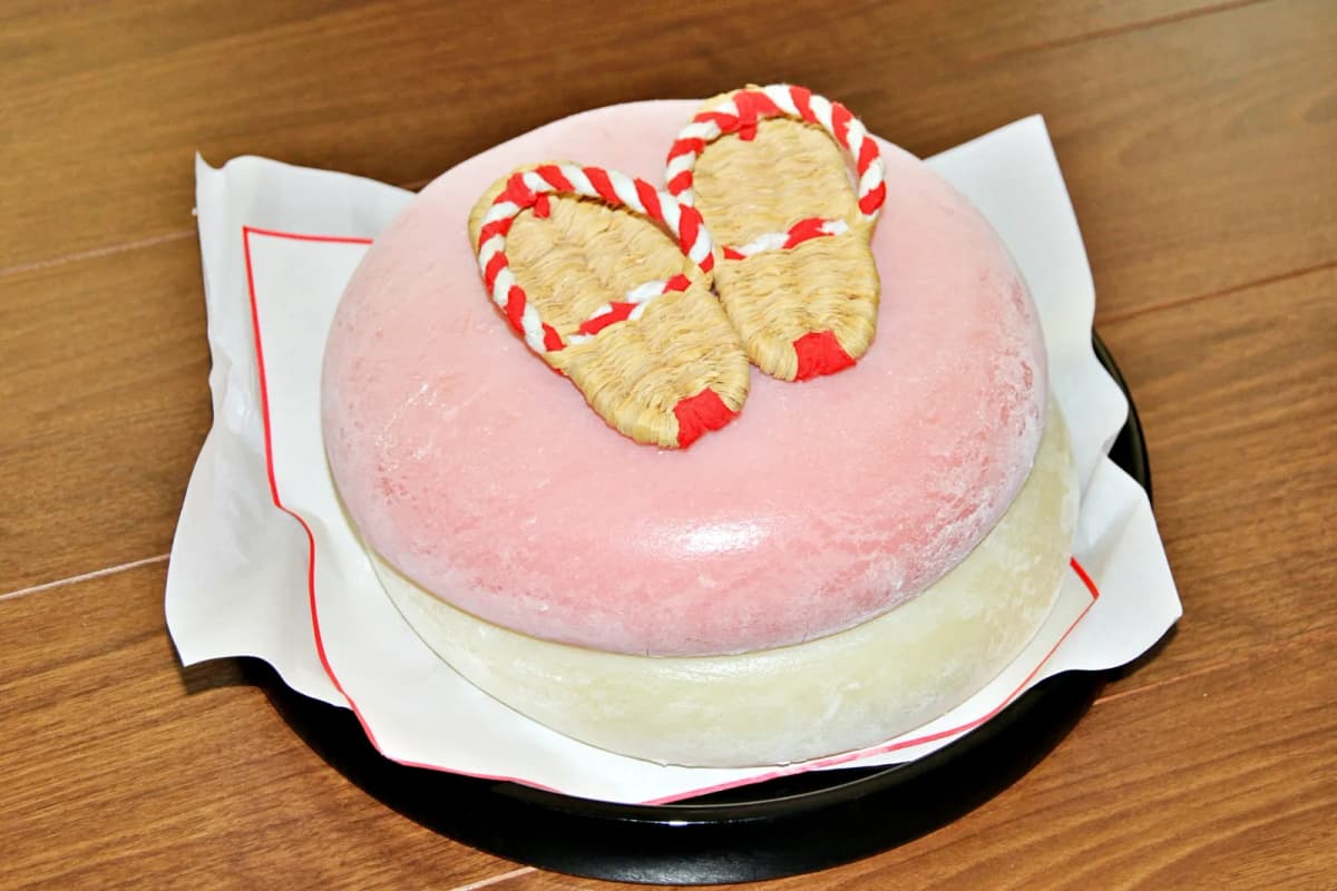 踏み餅とわらじ
