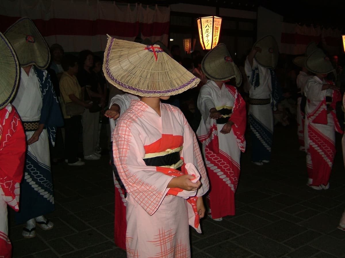 越中八尾おわら風の盆の踊り手