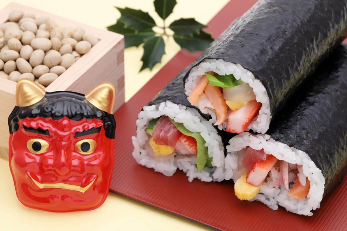 節分の豆まき