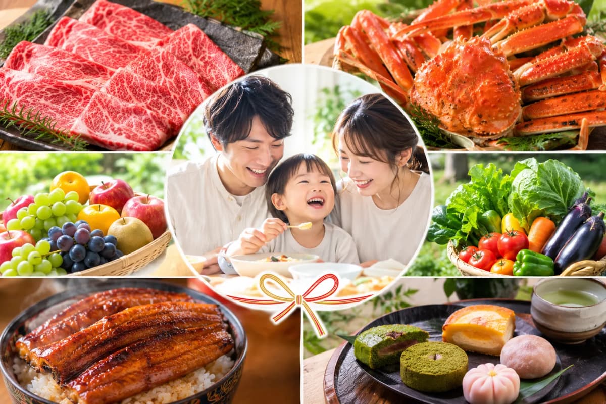 彩り豊かな料理が並ぶ家族の食卓