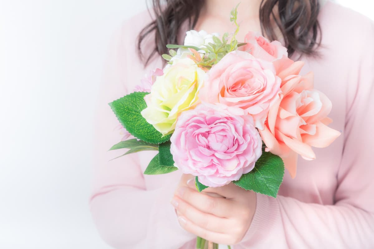 母の日のバラの花束