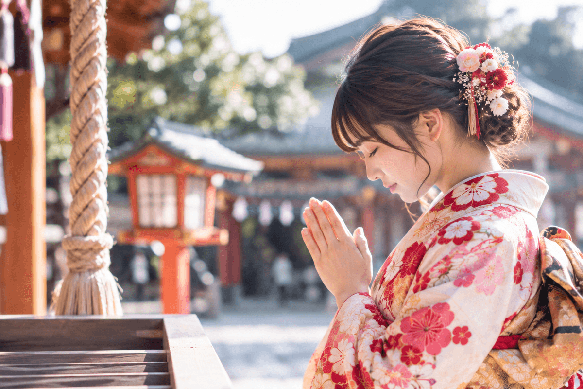 着物姿の女性