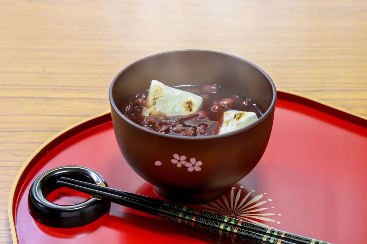 餅が入ったお汁粉