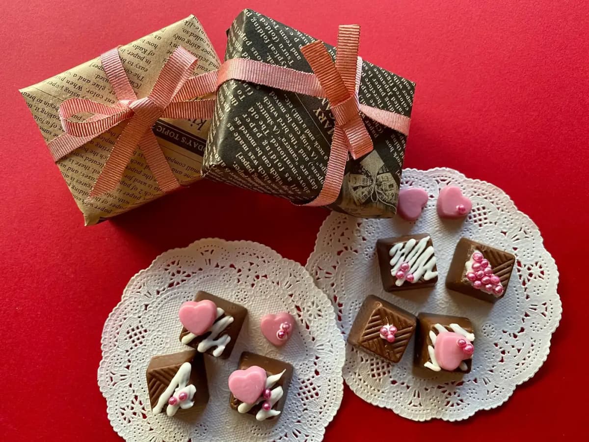 ギフトボックスに入ったチョコレート