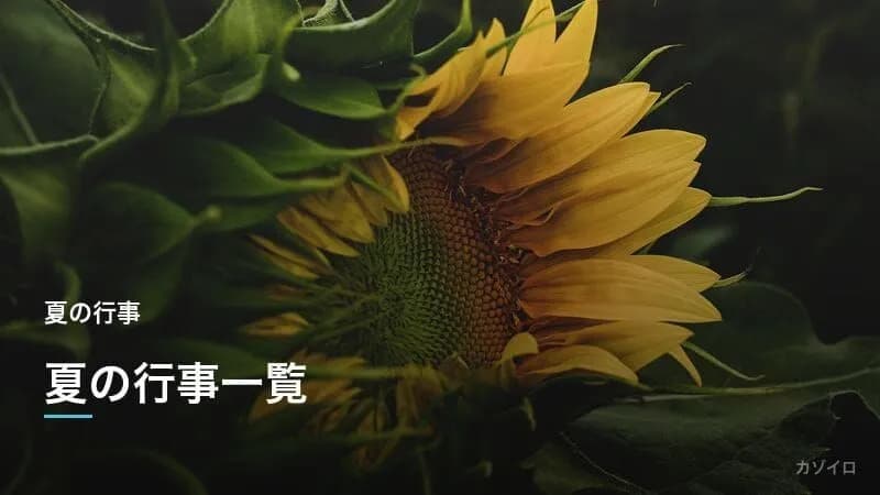 夏の行事一覧|6月・7月・8月の伝統行事と過ごし方まとめ【2027年版】