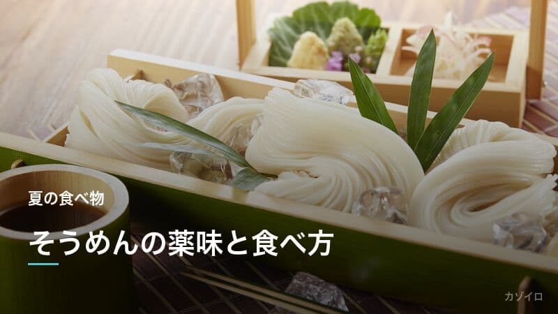 そうめんの薬味と美味しい食べ方|定番つゆ・アレンジレシピと栄養を解説のサムネイル画像