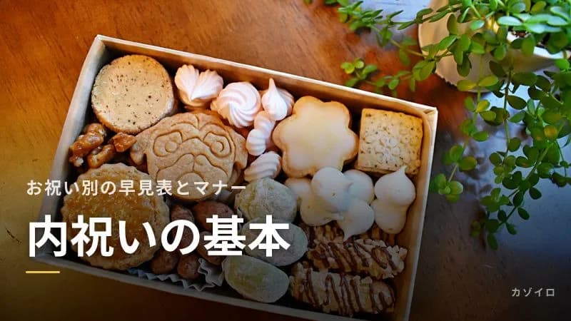 内祝いの基本|出産・結婚・入学などお返しの違いがわかる早見表とマナー