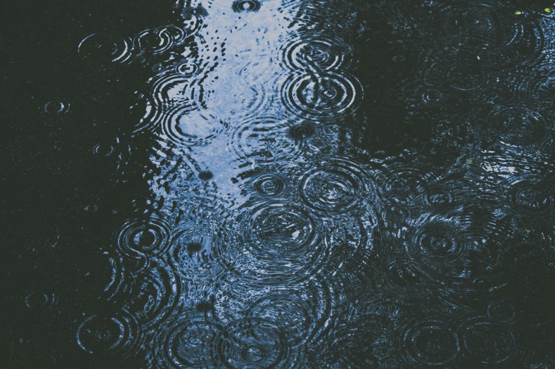 雨の波紋